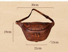 Load image into Gallery viewer, Leather Hip Zipper Bag

