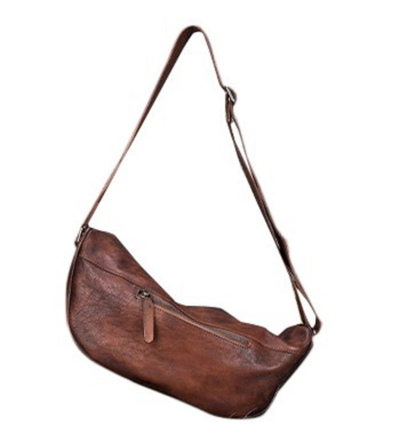 Leather Crossbody Sling Bag For Women