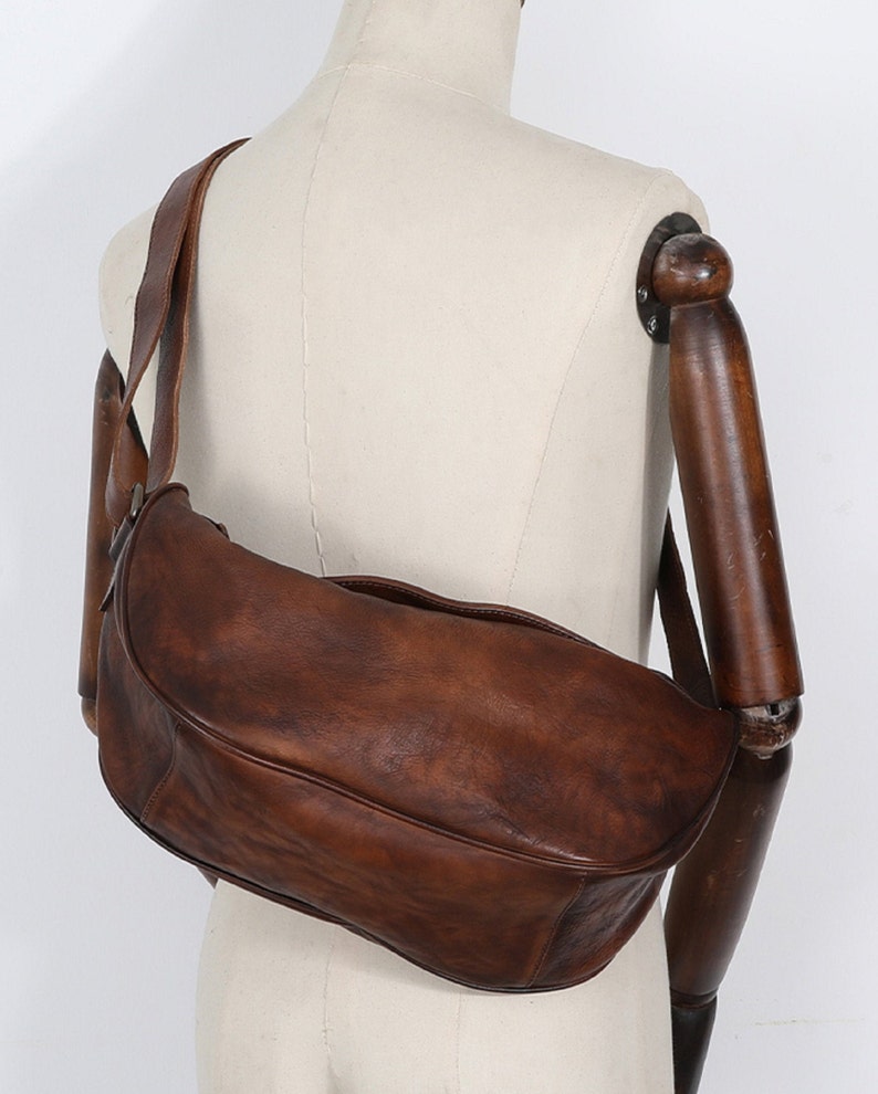 Leather Crossbody Sling Bag For Women
