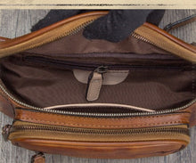 Load image into Gallery viewer, Leather Hip Belt Bag Sling Bag
