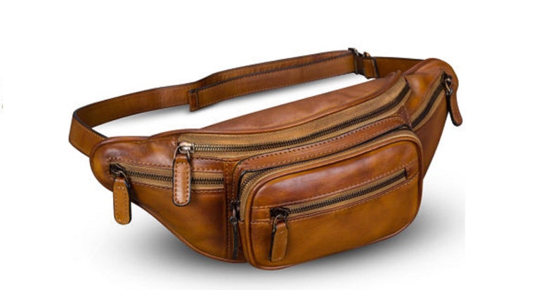 Leather Hip Belt Bag Waist Fanny Pack Bag