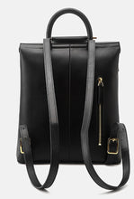 Load image into Gallery viewer, Black Leather Backpack Women
