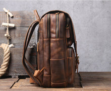 Load image into Gallery viewer, Handmade Full Grain Leather Backpack
