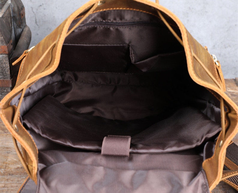 Handmade Full Grain Leather Backpack for Men