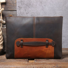 Load image into Gallery viewer, Groomsmen Gift Leather Laptop Bag Clutch
