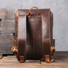 Load image into Gallery viewer, Handmade Full Grain Leather Backpack
