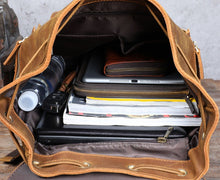 Load image into Gallery viewer, Handmade Full Grain Leather Backpack for Men
