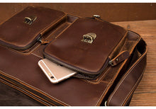 Load image into Gallery viewer, Handmade Full Grain Leather Briefcase Leather Messenger Bag
