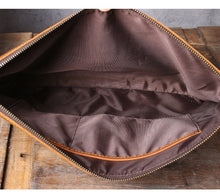 Load image into Gallery viewer, Groomsmen Gift Leather Laptop Bag Clutch
