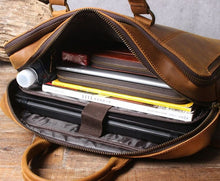 Load image into Gallery viewer, Handmade Vintage Leather Laptop Bag Men Briefcase
