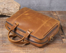 Load image into Gallery viewer, Handmade Vintage Leather Laptop Bag Men Briefcase
