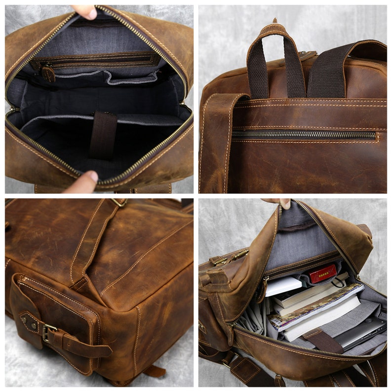 Leather Backpack Men