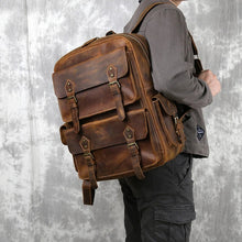 Load image into Gallery viewer, Leather Backpack Men
