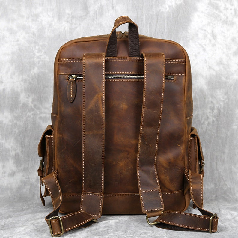 Leather Backpack Men