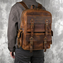 Load image into Gallery viewer, Leather Backpack Men
