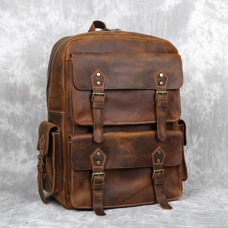 Leather Backpack Men
