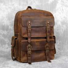 Load image into Gallery viewer, Leather Backpack Men
