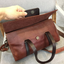 Load image into Gallery viewer, Brown Leather Crossbody Handbag
