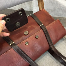Load image into Gallery viewer, Brown Leather Crossbody Handbag
