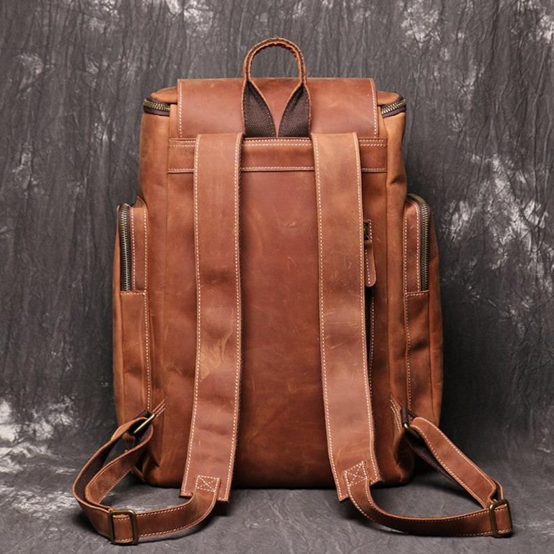 Leather Travel Backpack