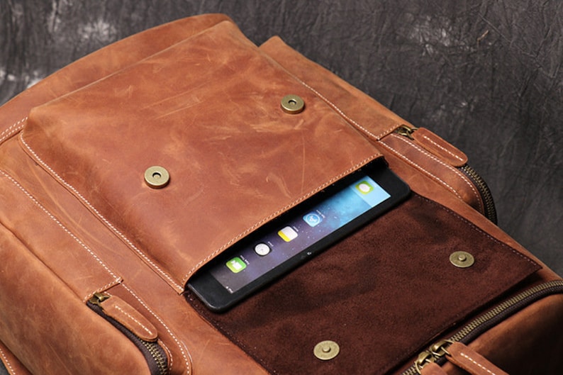 Leather Travel Backpack