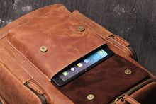 Load image into Gallery viewer, Leather Travel Backpack
