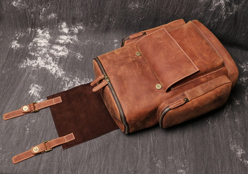 Leather Travel Backpack
