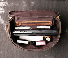 Load image into Gallery viewer, Leather Travel Backpack
