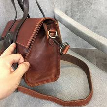 Load image into Gallery viewer, Brown Leather Crossbody Handbag
