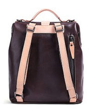 Load image into Gallery viewer, Leather Backpack Women
