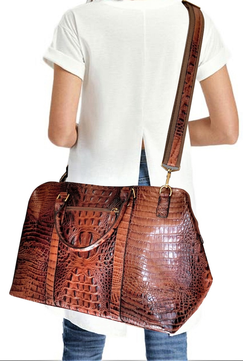 Brown Leather Travel Bag