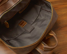 Load image into Gallery viewer, Mens Full Grain Leather 14 Inches Laptop Backpack
