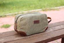 Load image into Gallery viewer, Toiletry Bag Groomsmen Gift Canvas Dopp Kit Travel Bag
