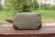 Load image into Gallery viewer, Toiletry Bag Groomsmen Gift Canvas Dopp Kit Travel Bag
