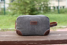 Load image into Gallery viewer, Toiletry Bag Groomsmen Gift Canvas Dopp Kit Travel Bag
