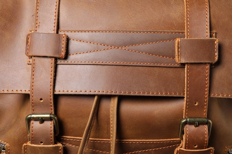 Leather Travel Backpack