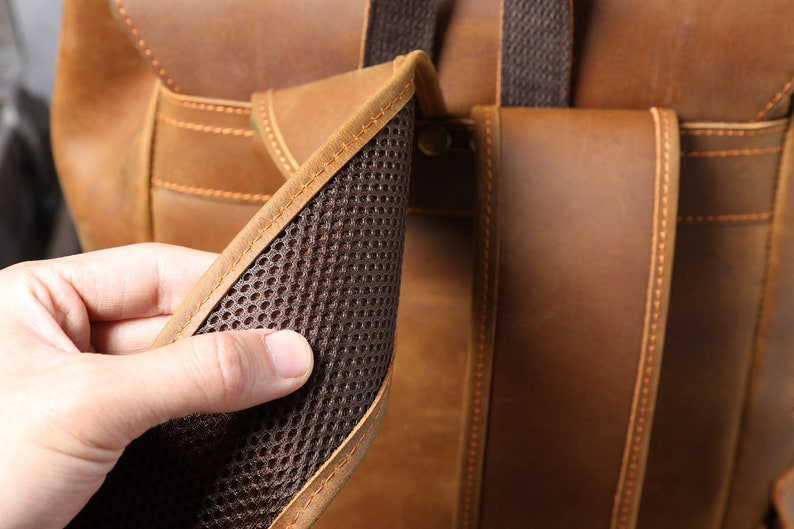 Leather Travel Backpack