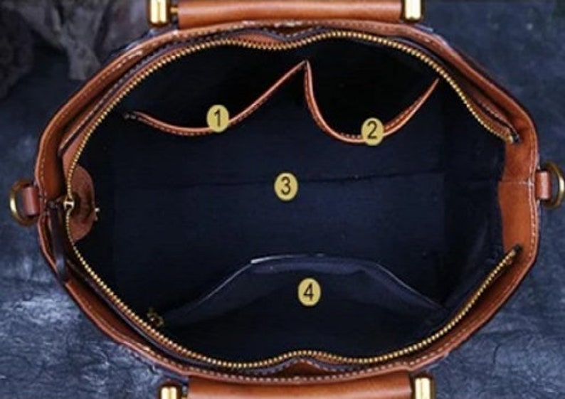 Genuine Leather Handbags for Women Retro Crossbody Bag