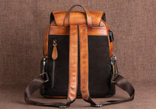 Load image into Gallery viewer, Vintage Embossed Women Leather Backpack
