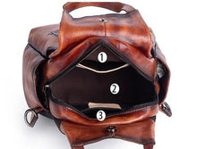 Load image into Gallery viewer, Floral Butterfly Embossed Leather Handbag  Women Backpack
