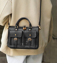 Load image into Gallery viewer, Leather Buttons Crossbody Bag
