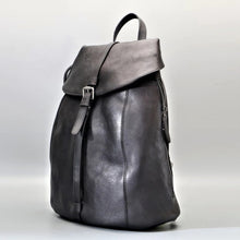 Load image into Gallery viewer, Black Zipper Leather Backpack for Women
