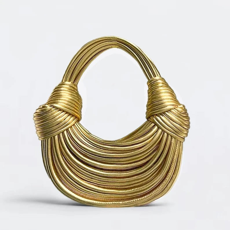 Genuine Leather Double Knot Bag