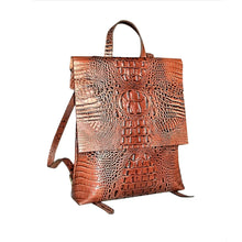 Load image into Gallery viewer, Brown  Leather Backpack for Women
