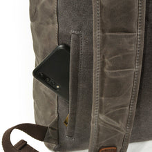 Load image into Gallery viewer, Canvas and Leather Backpack | OSLO
