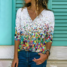 Load image into Gallery viewer, White Long Sleeve Printed Top
