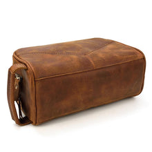 Load image into Gallery viewer, Classic Genuine Leather Travel Toiletry Bag
