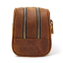 Load image into Gallery viewer, Classic Genuine Leather Travel Toiletry Bag
