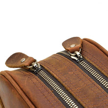Load image into Gallery viewer, Classic Genuine Leather Travel Toiletry Bag

