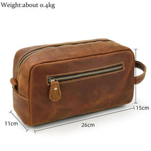 Load image into Gallery viewer, Wanderer Toiletry Bag Genuine Leather Toiletry Bag
